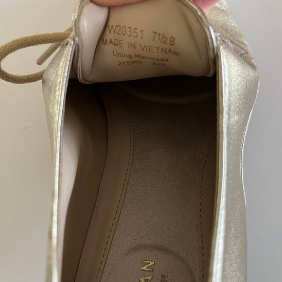 Cole Haan 'Go To Arden' Women's 7.5 Soft Gold Lace Up Oxford Metallic Lace Up - Picture 7 of 10